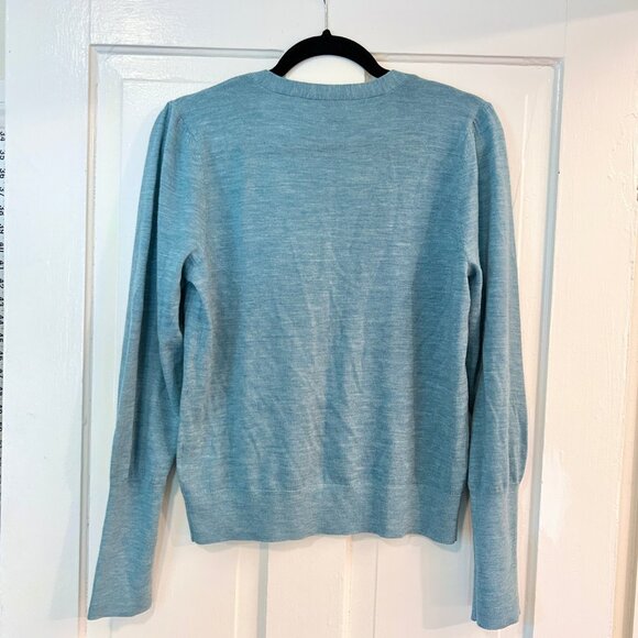Veronica Beard Inez merino henley pullover M/L - Picture 5 of 8